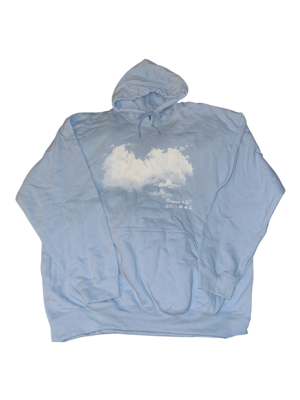 Ariana Grande Light Blue Cloud Graphic Hoodie